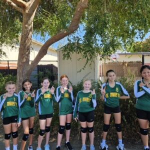 sixth grade girls volleyball team