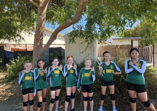 sixth grade girls volleyball team